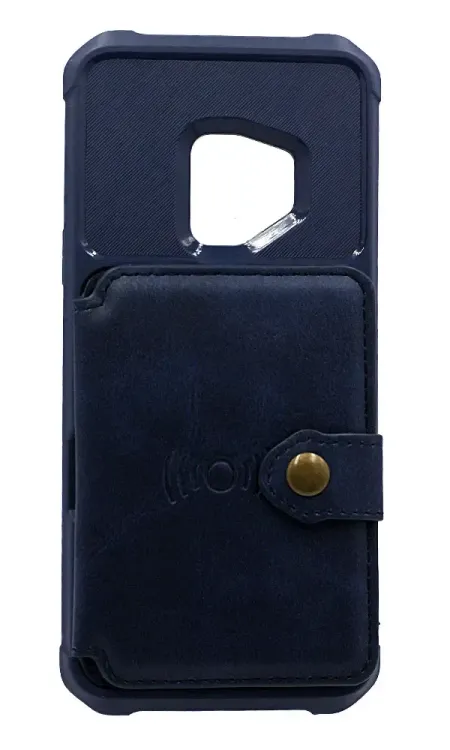 Silicone Card Wallet for Samsung Note 9 SM-N960F Blue