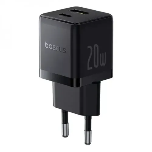 Mains Charger 1Type-C Baseus Palm Fast Charger 20W Black