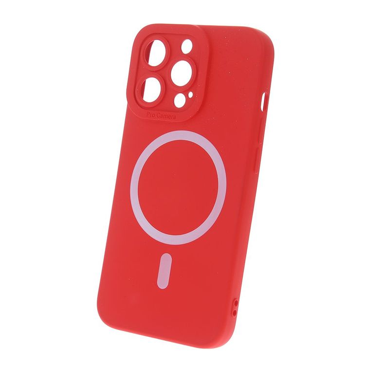 Silicon Magsafe case for iPhone 14 Pro Max 6.7 red