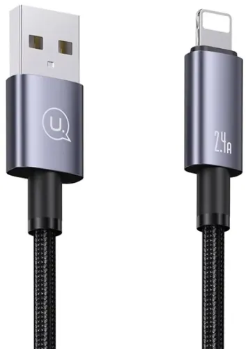 Cable 1.2m Usams US-SJ667 2.4A Lightning Tarnish