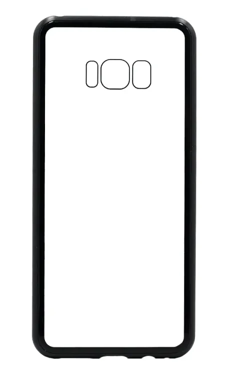 Cover-plate Glass Metal Magnet for Samsung A9 2018 SM-A920F Black