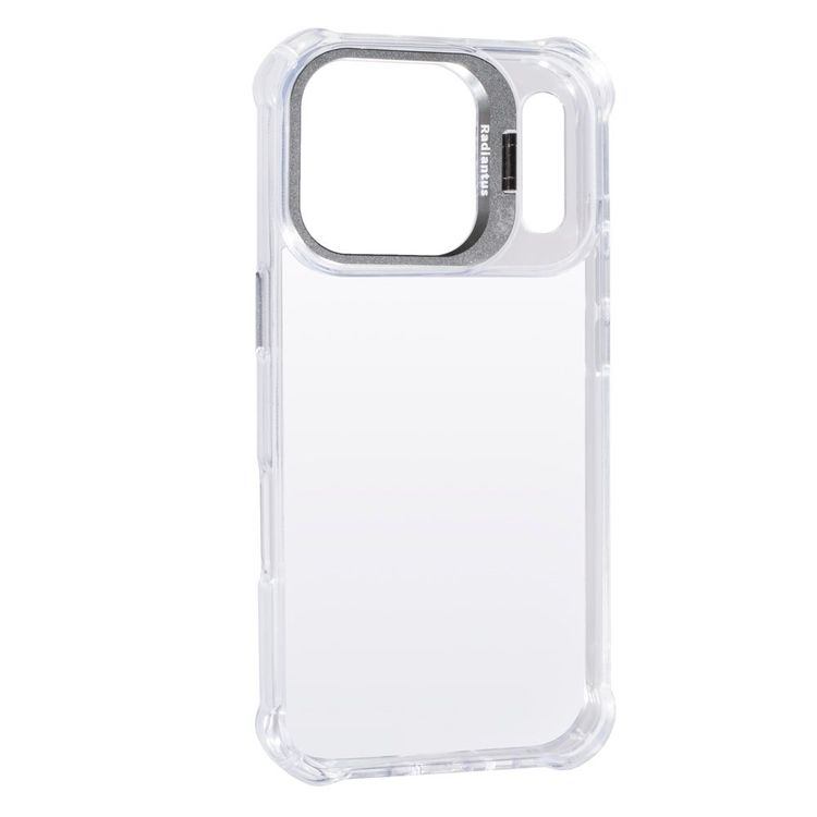 WS Shockproof StandCam Case for iPhone 17 Pro Transparent