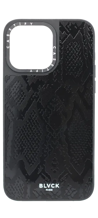 Caseti Snake BLVCK case for iPhone 16 Black