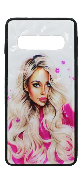 Cover-cover Prizm Print for Samsung S10 SM-G973F Girl Pink