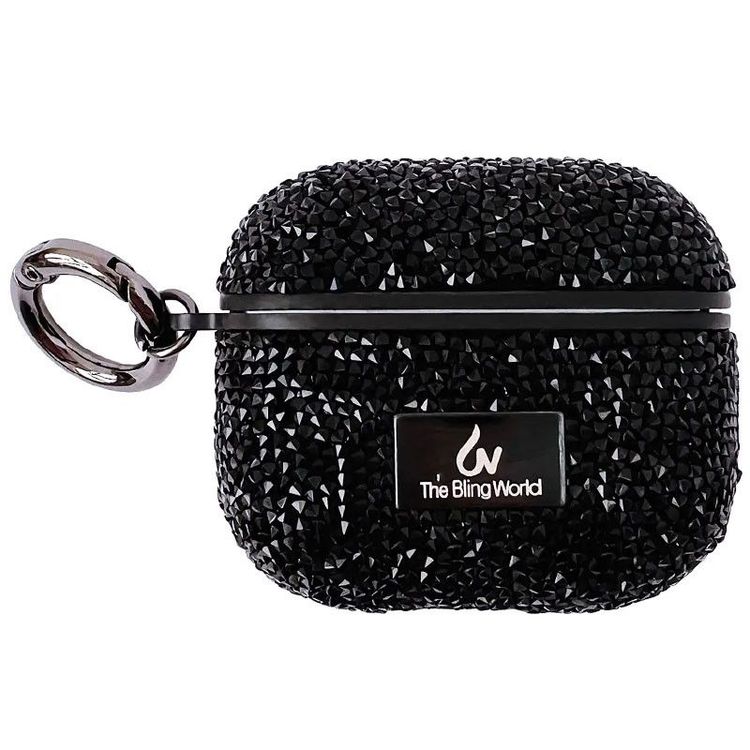 AirPods 4 Bling World Grainy Diamonds Gray Case