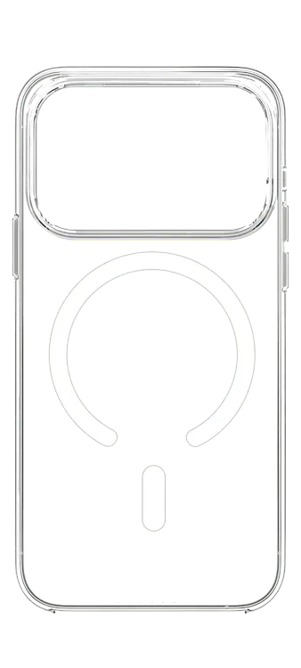 WS MagSafe Cover for iPhone 17 Pro Max Transparent