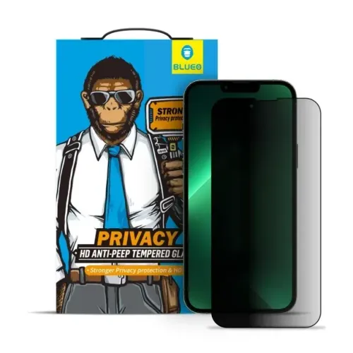 Захисне скло 2.5D Blueo HD Privacy для iPhone 17 / 17 Pro / 16 Pro Black