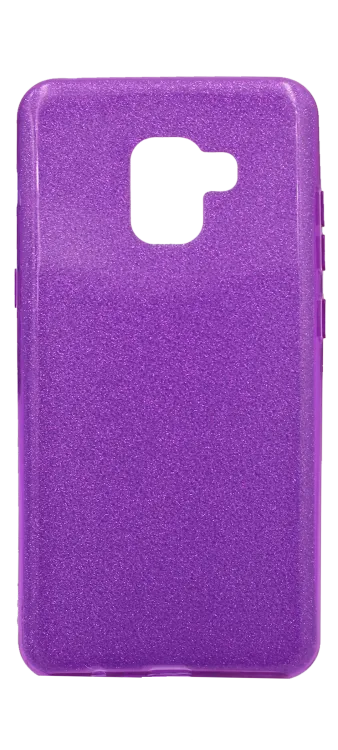 Silicone Twinkling Star Samsung A8 + 2018 SM-A730F Violet