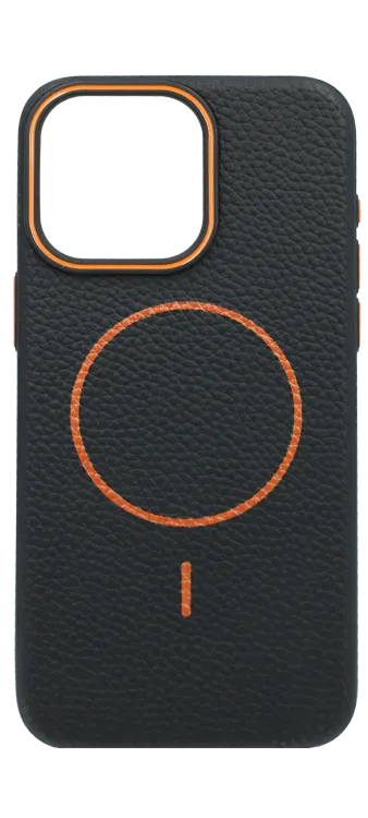BeatApp MagSafe cover for iPhone 15 Pro Max Black/Orange