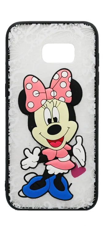 Чохол-накладка Print + Border Silicon для Samsung S7 Edge SM-G935F Black / Minnie