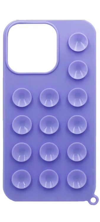 Selfie + Bracelet silicone case for iPhone 14/13 Lilac