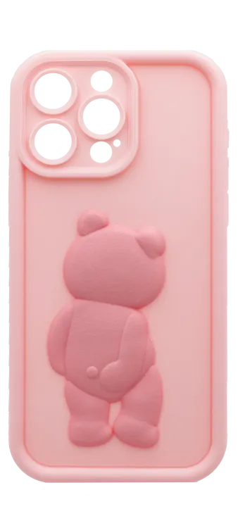 Чохол силіконовий BEAR для iPhone 15 Pro Max Pink