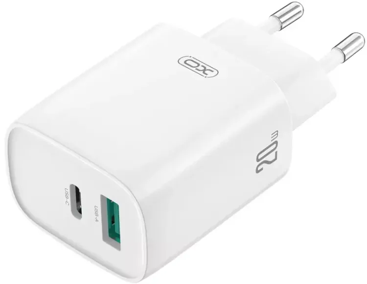Power Bank 1Type-C+1USB XO CE29 PD&QC 3.0 20W White