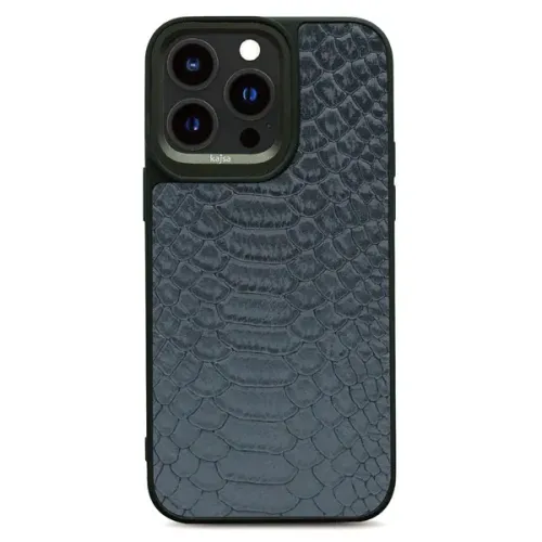 kajsa Glamorous Collection Snake Pattern back case for iPhone 15 - 6.1'' Black 3-GSN-I156.1-BK