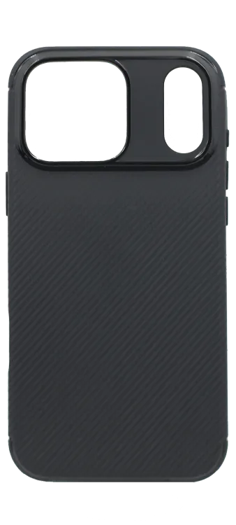 CARBON silicone case for iPhone 17 Pro Black