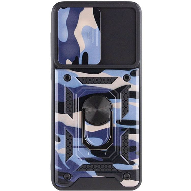 Чохол-накладка Hybrid CamOff+ Ring для Xiaomi Redmi A1 Army Blue