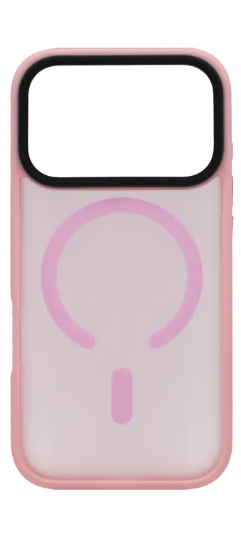 Чохол-накладка Shadow Matt Metal Buttons Magsafe для iPhone 17 Pro Pink