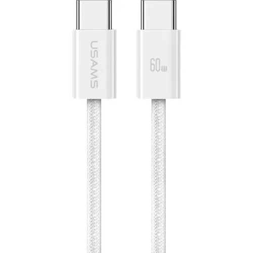 Cable Type-C to Type-C 1.2m Usams U86 (US-SJ656) PD 60W White