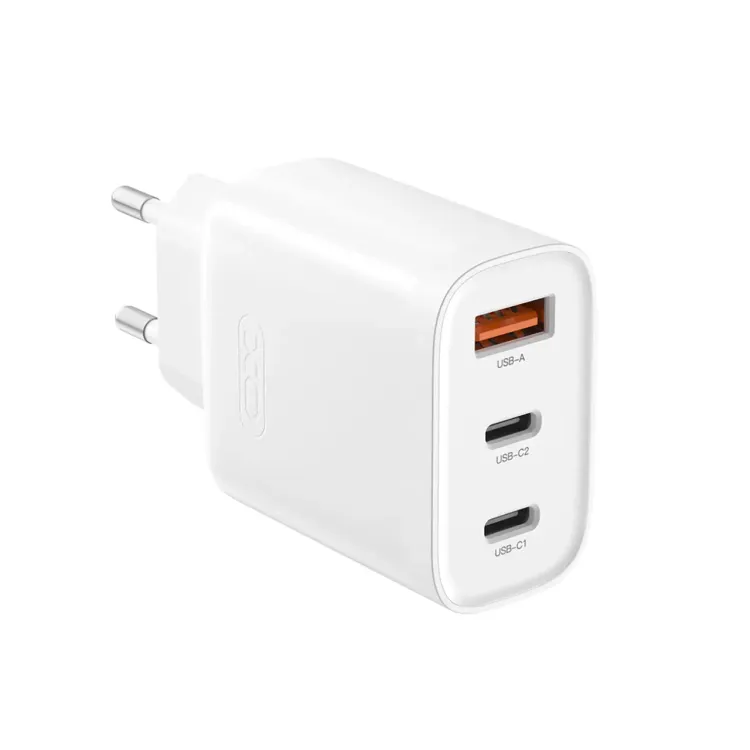 Power Bank 2Type-C+1USB XO L117 QC&PD 45W White