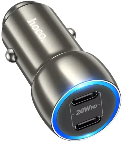 Автомобільний Зарядний Пристрій 1Type-C XO CC51 Metal QC&PD3.0 40W Gray