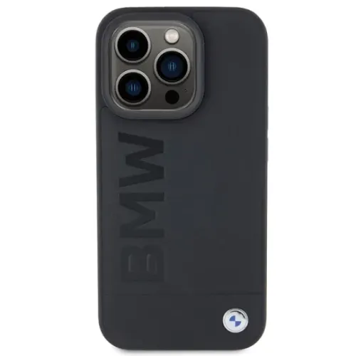 BMW BMHMP15XSLLBK iPhone 15 Pro Max 6.7" black MagSafe Leather Hot Stamp