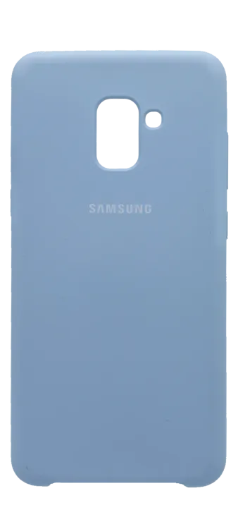 Silicone Case Silicone Cover for Samsung A8 + 2018 SM-A730F Light Blue