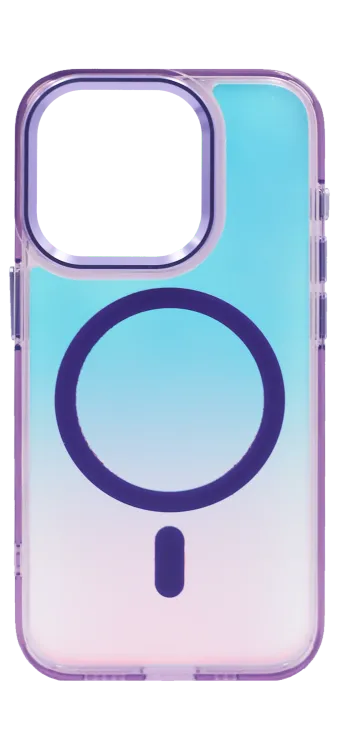 Чохол-накладка Hologram Magsafe для iPhone 16 Pro Purple