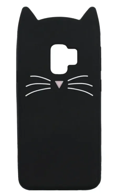 Чохол силіконовий 3D Animal Samsung J4 2018 SM-J400F Cat Black