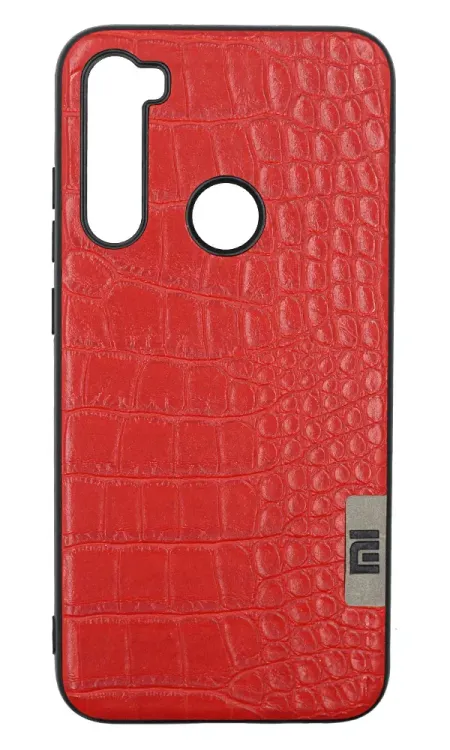 Leather Case-pad for Xiaomi Redmi Note 8 Crocodile Red