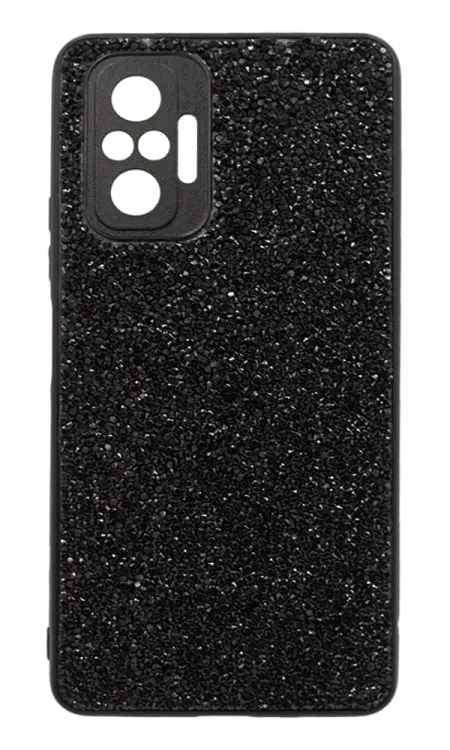 Glitter silicone case for Xiaomi Redmi Note 10 Pro Black