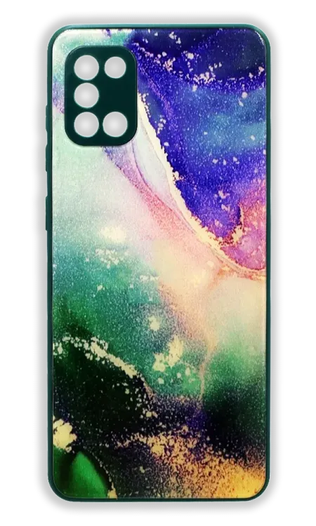Чохол-накладка Marble Glass для Samsung A31 SM-A315F Green