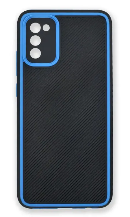 Cover plate Carbon Eye for Samsung A02s SM-A025F Black / Blue